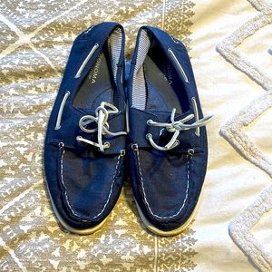 Sonoma navy boat shoes